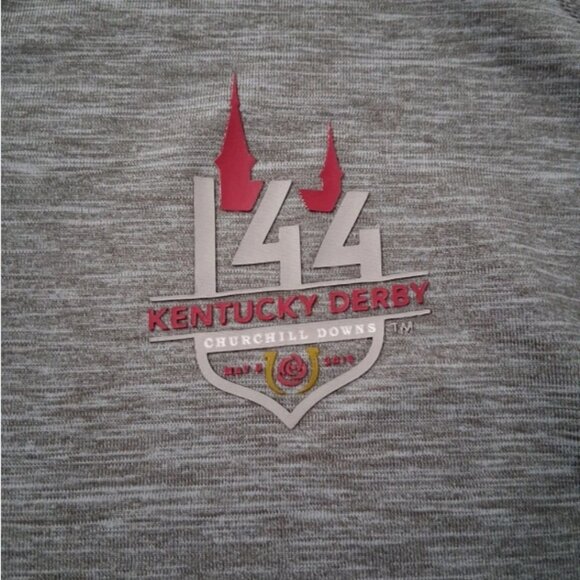 47 Forward 144th Kentucky Derby Quarter Zip Heathered Womans Large Thumb Holes - Picture 3 of 10